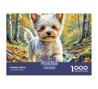 Miniature Poodle 1000 Piece Jigsaw Puzzles Family Game Challenge High Difficulty Educational Game Couple Art for Adults & Kids Age 12 Years Up 70x50cm/1000pcs