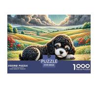 Miniature Poodle Jigsaw Puzzles for Adults 1000 Educational Games Cute Pets Puzzles for Adults Gifts for Men38x26cm/1000pcs