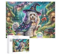 Miniature Poodle Jigsaw Puzzles Puzzle for Adults Kids. 500 Pieces Cute Pet Great Gifts Challenge Toy Educational Games Home Decoration for Adults& Kids Age 14 Years Up 500 PCS