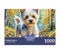 Miniature Poodle Jigsaws Challenge Toy Gifts 1000 Piece Puzzle Fit Together Perfectly Educational Games for Adults & Kids Age 12 Years Up 38x26cm/1000pcs