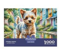 Miniature Poodle Jigsaws Challenge Toy Gifts 1000 Piece Puzzle Wall Decor Family Game for Adults & Kids Age 12 Years Up 70x50cm/1000pcs