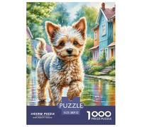 Miniature Poodle Jigsaws Challenge Toy Gifts 1000 Piece Puzzle Wall Decor Family Game for Adults & Kids Age 12 Years Up 52x38cm/1000pcs