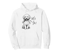 Miniature Poodle “Let’s Go!” Design - Happy Poodle Design Pullover Hoodie