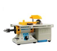 Miniature Precision Table Saw DIY Jewelry Lapidary Equipment | Benchtop Buffer Rock Grinder Polishing Machine with Flexible Shaft | 0-10000r/min Speeds
