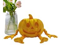 Miniature Pumpkin Statue Small Cute Pumpkin Printed on - Cute Halloween Decorations - Unique Pumpkin Statue - Pumpkin Decorations with Seasonal for Family, Friends