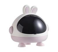 Miniature Rabbits Themed Desktop Garbage Can Thickened Construction Spacious Open Top For Disposal Double Color Small Desktop Garbage Bin