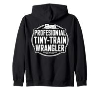Miniature Railroad Tiny Train Hobby Model Scale Railroading Zip Hoodie