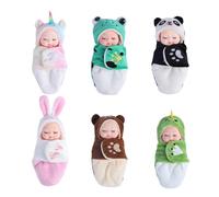 Miniature Reborn Doll Toy | Full Body Toys Realistic Sleeping Kid,6X Poseable Doll Toys with Clothes, Children for Collectors and Kids