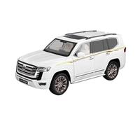 Miniature Replica Car Model 1:18 For Toyota Land Cruiser Lc300 Miniature Simulation Alloy Home Model Car Creative Ornaments Collection Scale Die-cast Vehicle(White)