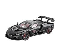 Miniature Replica Car Model 1:24 For Mclaren Senna Simulation Alloy Die-casting Home Model Car Creative Ornaments Decoration Scale Die-cast Vehicle(Black)