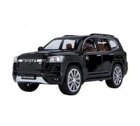 Miniature Replica Car Model 1:24 For Toyota Land Cruiser Gr Mini Static Scale Alloy Die-cast Booth Display Car Model Collectible Scale Die-cast Vehicle(Black)