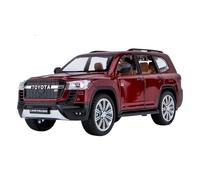 Miniature Replica Car Model 1:24 For Toyota Land Cruiser Gr Mini Static Scale Alloy Die-cast Booth Display Car Model Collectible Scale Die-cast Vehicle(Red)