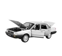 Miniature Replica Car Model 1:24 For Volkswagen Santana Static Scale Zinc Alloy Die-casting Home Model Car Ornaments Decoration Scale Die-cast Vehicle(White)