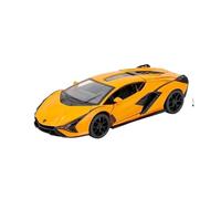 Miniature Replica Car Model 1:32 For Lamborghini Lightning Miniature Static Scale Zinc Alloy Die-casting Car Model Office Ornaments Scale Die-cast Vehicle(Orange)