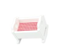 Miniature Rocking Cradle With Swing Motion Realistic Furniture For 1/12 Dollhouses Scene Display Craft Project Decoration Dollhouses Cradle Bed
