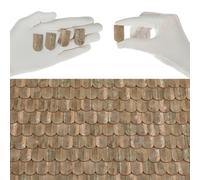 Miniature Roof Shingles, 200 Wooden Roofing Tiles for 1:12 Scale Dollhouse, REDUCIO!