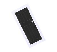 Miniature Room Decors Black Wooden Barn Door For Dollhouses Model Bathroom Furniture Accessories Handcrafted Miniature Dollhouses Door