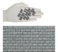 Miniature Rusticated Bricks, 1:12 Scale Brick Tiles | Set of 300 pcs for Dollhouse Walls and Dioramas, REDUCIO!