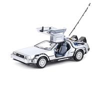 Miniature Scale Car Toys 1 24 For DMC-12 DeLorean Time Machine Back To The Future Car Static Die Cast Vehicles Collectible Model Car Toys(1)
