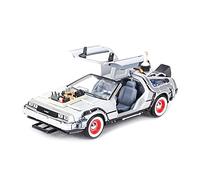 Miniature Scale Car Toys 1 24 For DMC-12 DeLorean Time Machine Back To The Future Car Static Die Cast Vehicles Collectible Model Car Toys(2)