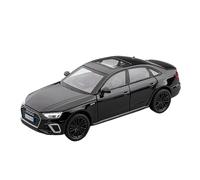 Miniature Scale Car Toys 1 32 For 2024 Audi A4 Simulation Alloy Die-cast Metal Car Model Sound And Light Toy Gift(Black)