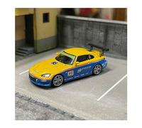 Miniature Scale Car Toys 1 64 For Honda S2000 Racing Alloy Replica Car Die-cast Car Model Collection Sports Car(Yellow)