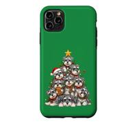 Miniature Schnauzer Christmas Tree Holiday Dog Gathering Case for iPhone 11 Pro Max