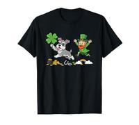 Miniature Schnauzer Clover St Patricks Day Womens Mens Kids T-Shirt