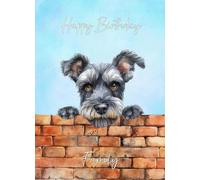 Miniature Schnauzer Dog Birthday Card for Family