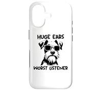 Miniature Schnauzer Dog huge ears worst listener Case for iPhone 17