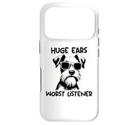 Miniature Schnauzer Dog huge ears worst listener Case for iPhone 17 Pro
