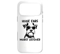 Miniature Schnauzer Dog huge ears worst listener Case for iPhone 17 Pro Max