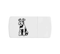 'Miniature Schnauzer Dog' Pill Box with Tablet Splitter (PI00027800)