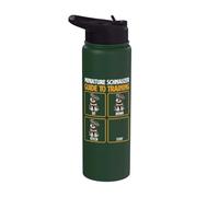 Miniature Schnauzer Guide to Training - Schnauzer Dog Mom Stainless Steel Insulated Water Bottle