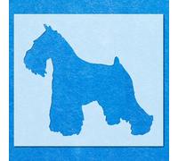 Miniature Schnauzer Home Stencil: Mylar Airbrush Wall Art Painting Crafts | DIY-A6 Stencil - Design Size (65mm 75mm)