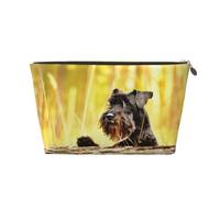 Miniature Schnauzer Pets Black Dogs, Makeup Bag Cosmetic Bag Portable Travel Toiletry Bag Pencil Case Toiletry Pouch