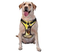 Miniature Schnauzer Pets Black Dogs,Pet Harness,Adjustable Reflective Dog Harness,Pet Leash Vest,XL