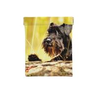 Miniature Schnauzer Pets Black Dogs, Squeeze Top Wallet Women Storage Bag Small Coin Purse Change Pouch