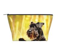 Miniature Schnauzer Pets Black Dogs, Toiletry Pouch Makeup Bag Cosmetic Bag Portable Travel Toiletry Bag