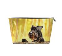 Miniature Schnauzer Pets Black Dogs, Toiletry Pouch Makeup Bag Cosmetic Bag Portable Travel Toiletry Bag