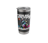Miniature Schnauzer Pop Art I Splash Art Schnauzer Stainless Steel Insulated Tumbler