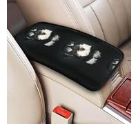 Miniature Schnauzer Puppy, Vehicle Center Console Armrest Cover Pad Soft Comfort Car Handrail Box Cushion Universal