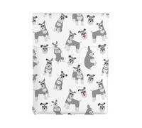 Miniature Schnauzer Seamless Pattern, PU Leather Laptop Sleeve, Notebook Bag Laptop Case Sleeve Tablet Briefcase