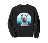 Miniature Schnauzer Skiing Winter Mountain Ski Dog Lover Sweatshirt