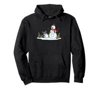 Miniature Schnauzer Snowman Christmas Tree Xmas Womens Mens Pullover Hoodie