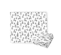 Miniature Schnauzer Throw Blanket Flannel Fleece Fuzzy Blankets Soft Warm Cozy for Bed Couch Sofa Living Room for Teens 60"x50"