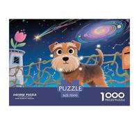 Miniature Schnauzer1000 Piecepet Dog Educational Games Fun Challenges Creativity & Gift Giving Beautiful Puzzle Home Decoration Birthday Gifts70x50cm/1000pcs