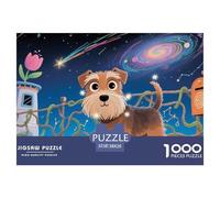 Miniature Schnauzer1000 Piecepet Dog Educational Games Fun Challenges Perfect for Relaxation Beautiful Puzzle Home Decoration Birthday Gifts38x26cm/1000pcs