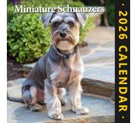 Miniature Schnauzers 2026 Wall Calendar: Whiskered charm and spunky energy in twelve poses