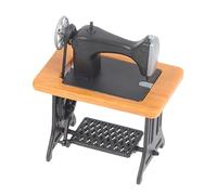 Miniature Sewing Machine - Compact Sewing Machine, 1:24 Scale Miniature Sewing Machine for | Toy Sewing Machine Roller Home Accessories Decoration